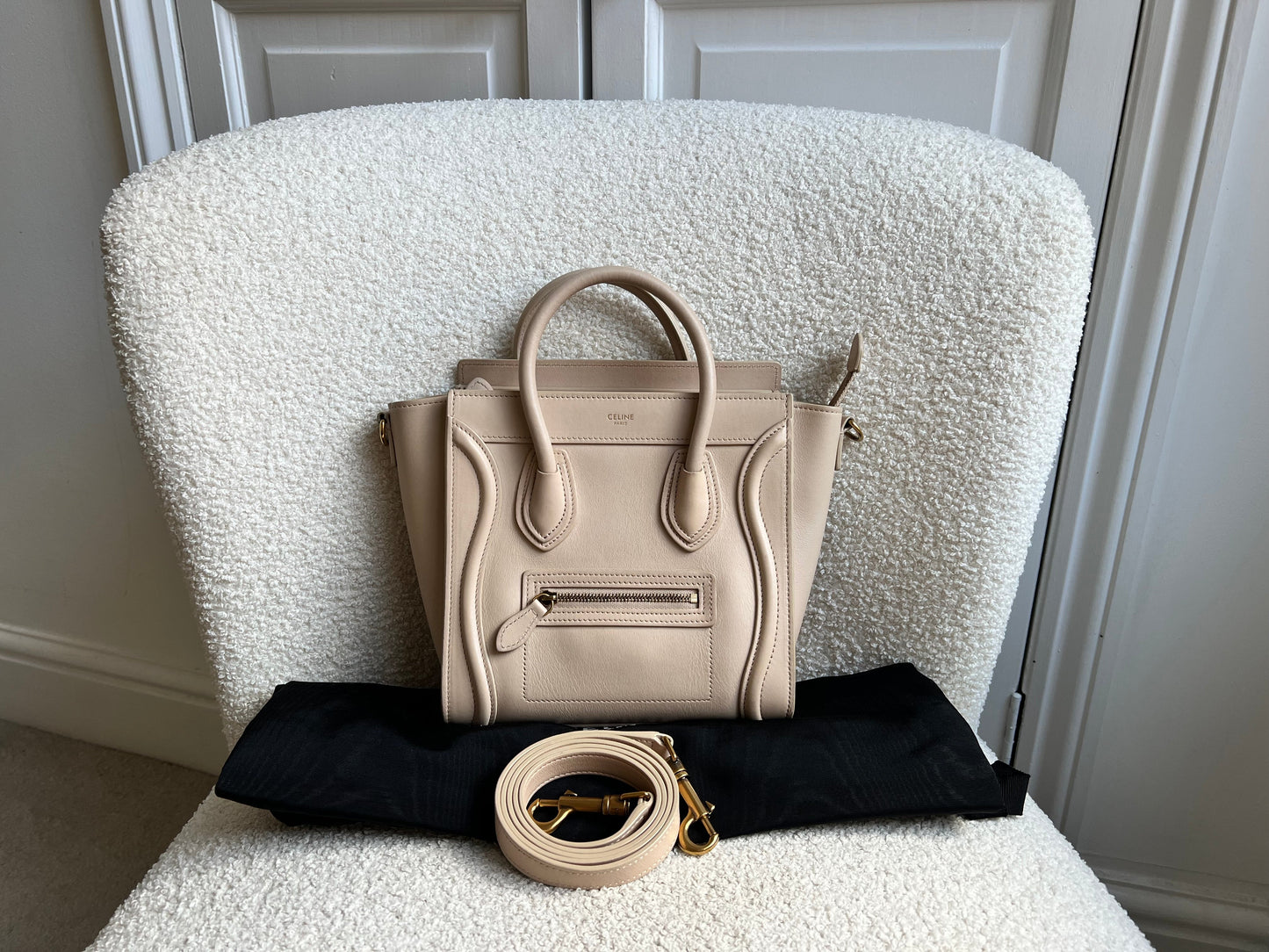 Celine Cream Nano Luggage Bag (RRP £1750)