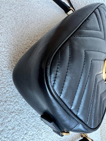 Gucci GG Black Marmont Small Shoulder Bag (RRP £1440)