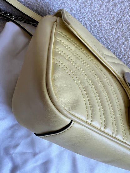 Gucci GG Yellow Marmont Small Shoulder Bag (RRP £2070)