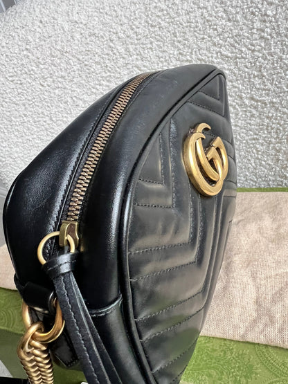 Gucci GG Black Marmont Small Shoulder Bag (RRP £1440)