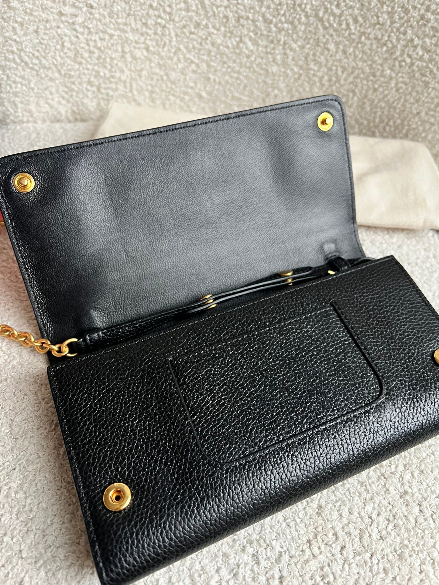 Mulberry Black Continental Chain Clutch Wallet (RRP £425)