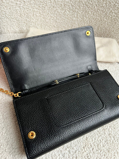 Mulberry Black Continental Chain Clutch Wallet (RRP £425)