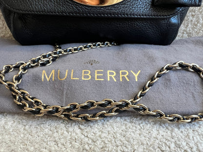 Mulberry Black Regular Lily with Gold Hardware (RRP £995)
