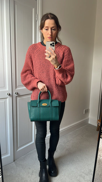 Mulberry Ocean Green Small Bayswater Satchel (RRP £995)