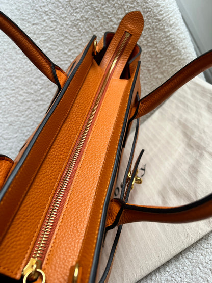 Mulberry Orange Small Zipped Bayswater (RRP £1,195)