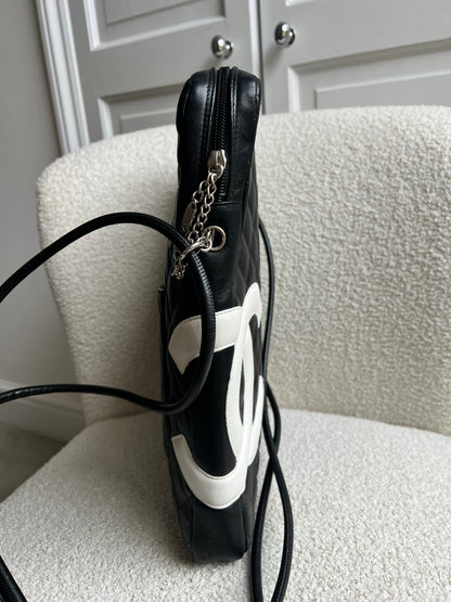 Chanel Black and White Cambon Line Large Crossbody