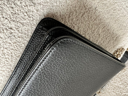 Gucci Interlocking GG Black Small Shoulder Bag