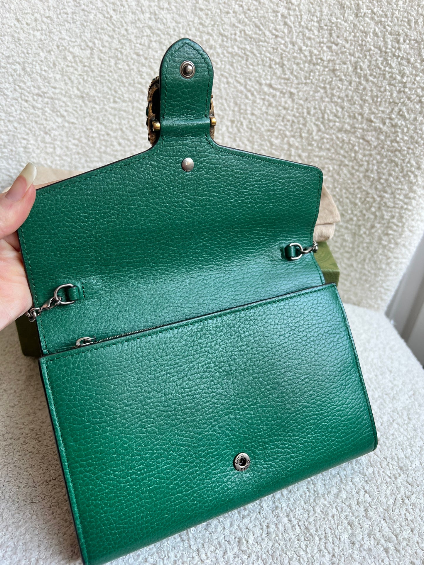 Gucci Dionysus Green Chain Wallet (RRP £1340)