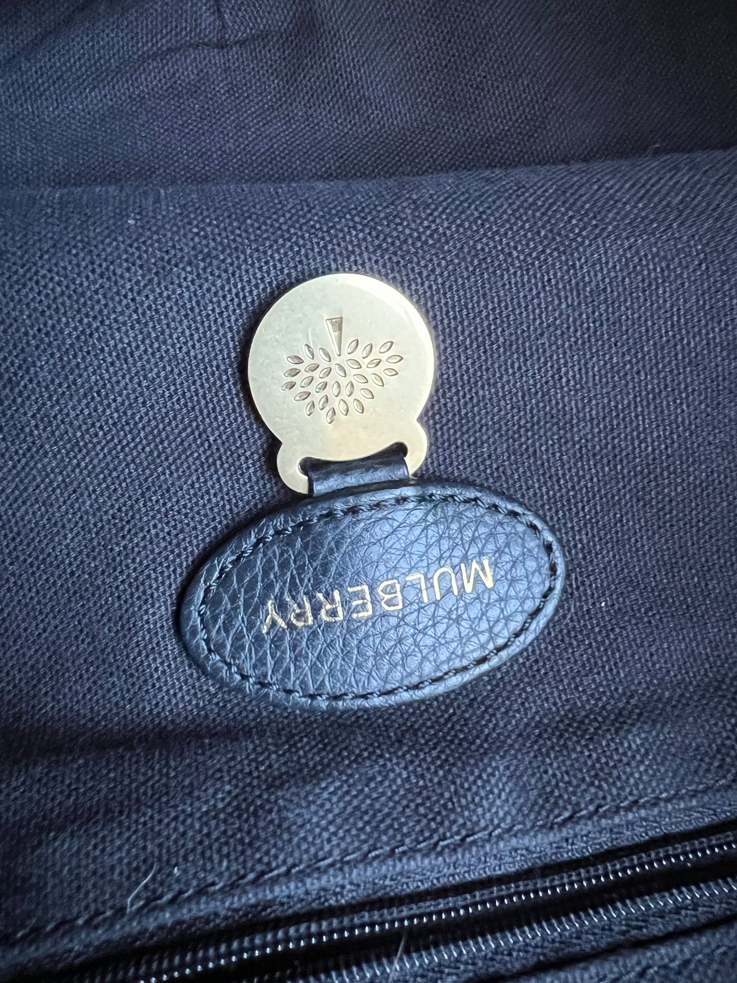 Mulberry Black Mitzy Tote