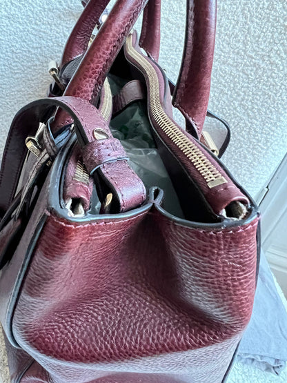 Mulberry Oxblood Small Double Zip Bayswater Tote (£1500)