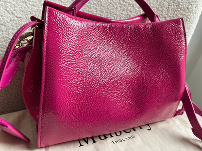 Mulberry Small Spongy Patent Pink Iris
