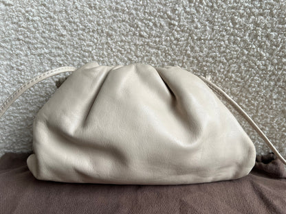 Bottega Veneta Cream Mini Pouch Clutch