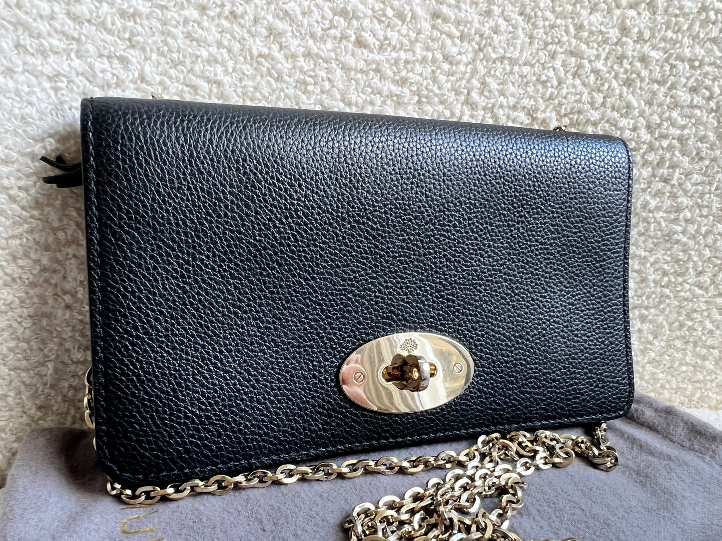 Mulberry Black Bayswater Clutch (RRP £495)