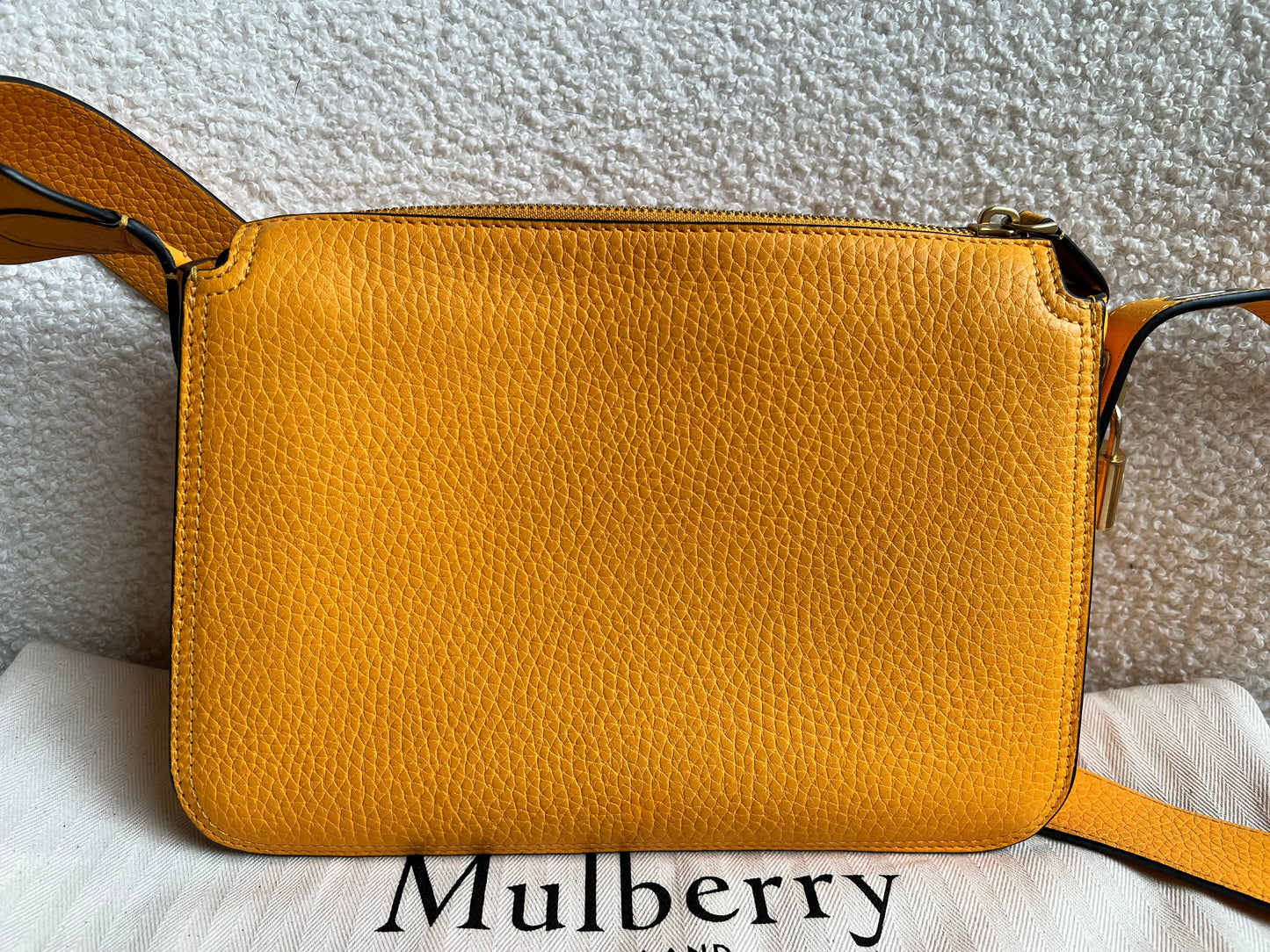 Mulberry Billie in Double Yellow Small Classic Grain (RRP £895)