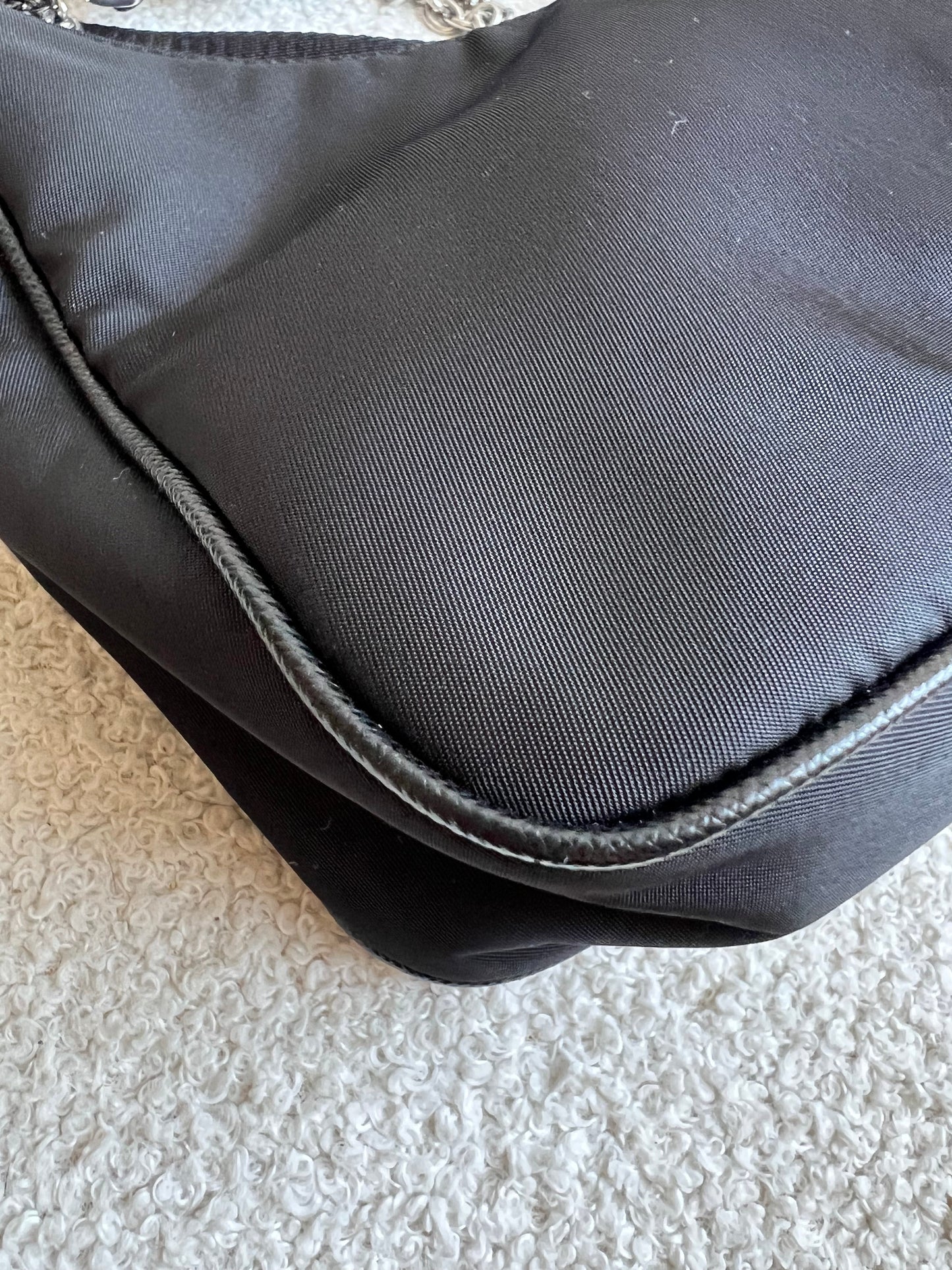 Prada Re-edition Black Nylon Shoulder Bag (RRP £1,500)