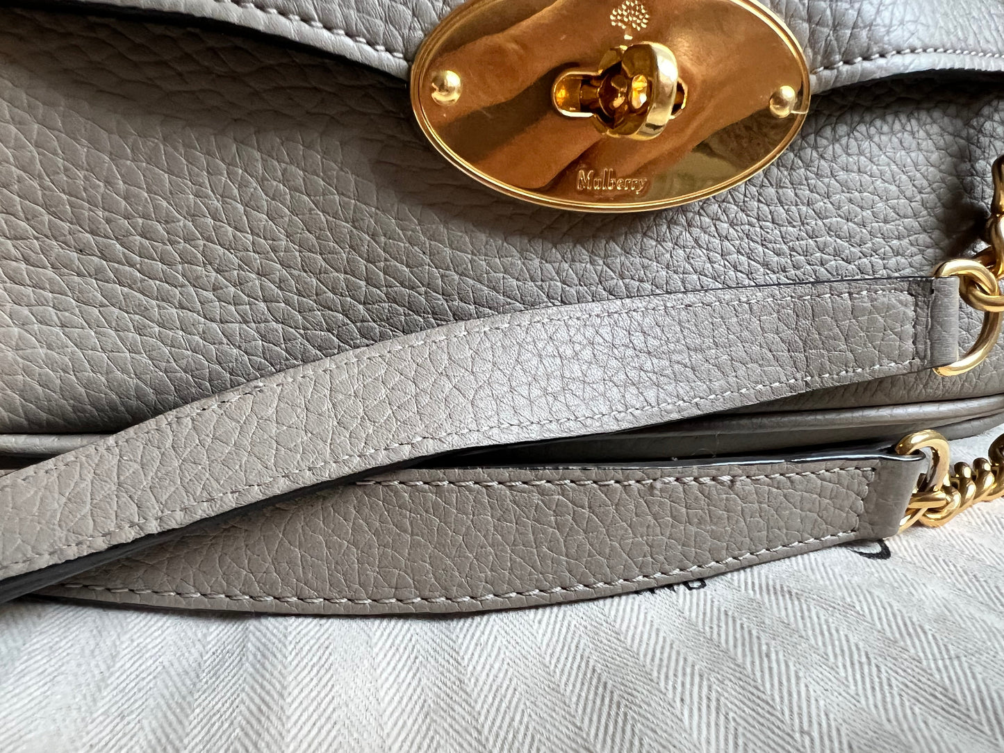 Mulberry Solid Grey Darley Shoulder Bag (RRP £1095)