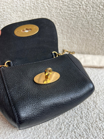 Mulberry Black Mini Lily with Gold Hardware (RRP £395)