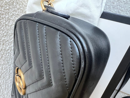 Gucci GG Black Marmont Small Shoulder Bag (RRP £1440)