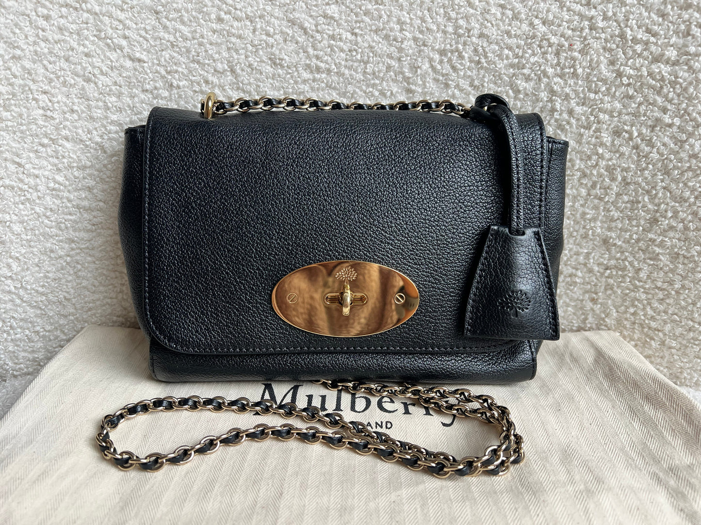 Mulberry Black Regular Lily with Gold Hardware (RRP £995)