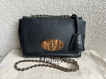 Mulberry Black Regular Lily with Gold Hardware (RRP £995)