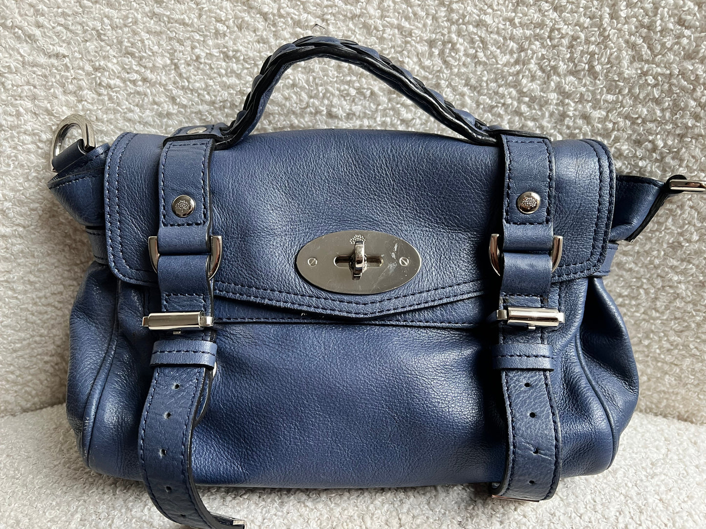 Mulberry Slate Blue Mini Alexa (RRP £850)
