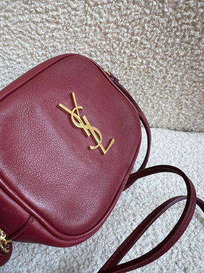 Yves Saint Laurent (YSL) Burgundy Blogger Camera Bag