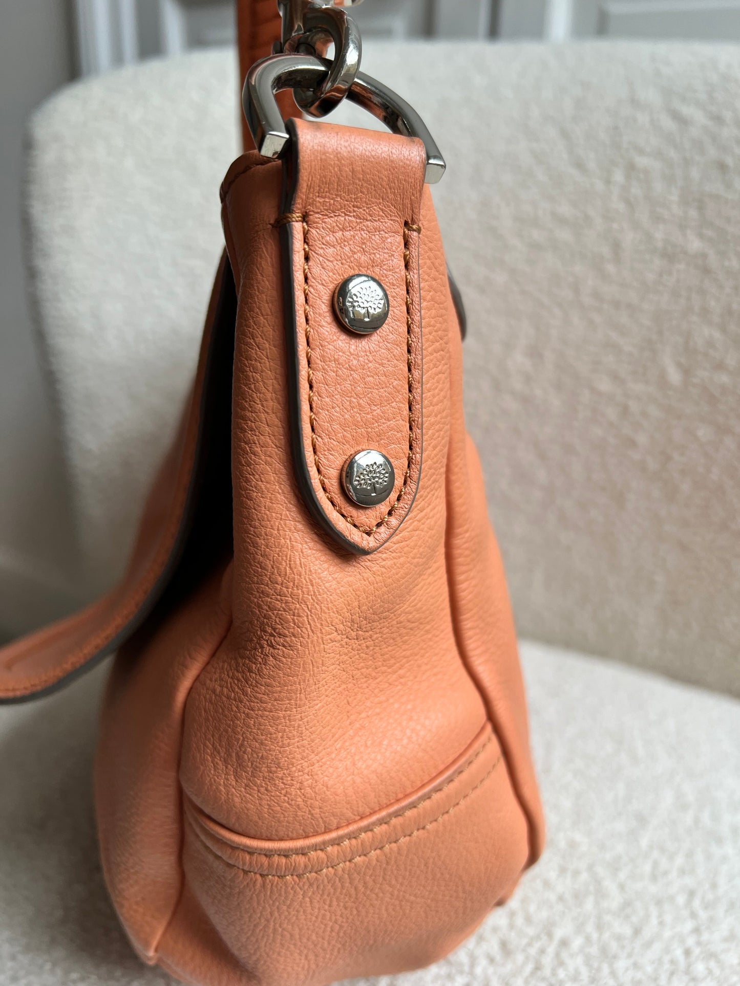 Mulberry Apricot Large Effie Satchel