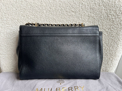 Mulberry Black Medium Lily with Gold Hardware (RRP £1195)