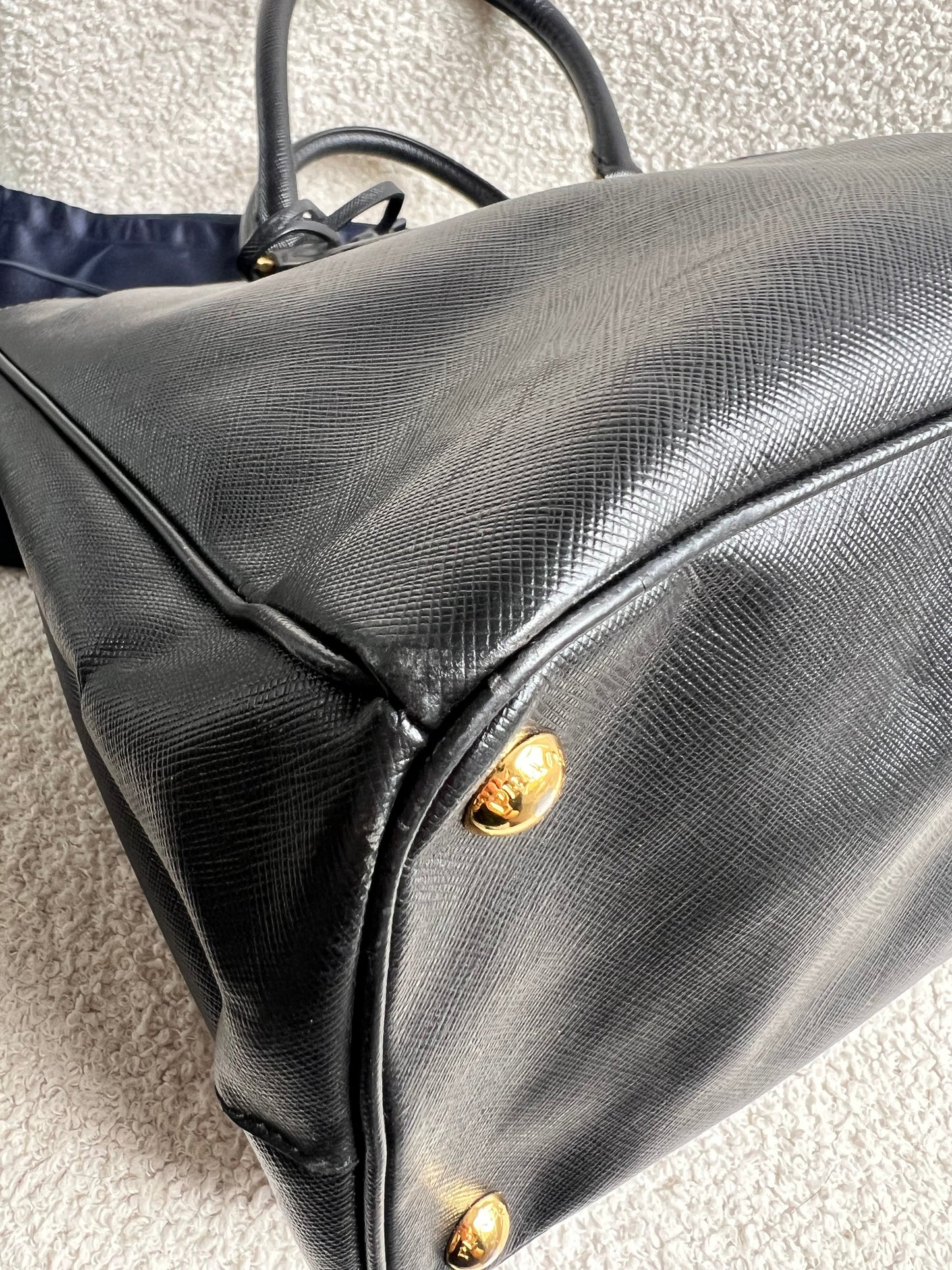 Prada Black Galleria Saffiano Tote