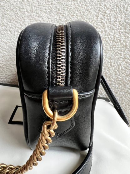 Gucci GG Black Marmont Mini Shoulder Bag (RRP £1,360)
