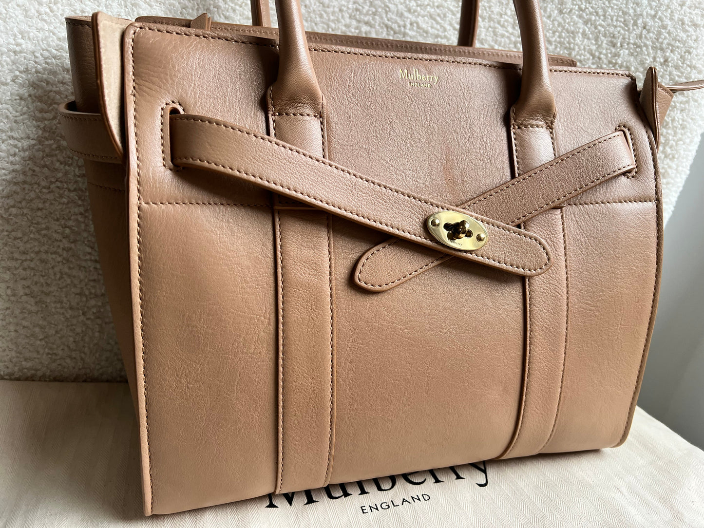 Mulberry Light Salmon Small Zipped Bayswater (RRP £1,245)
