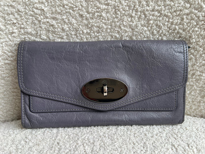 Mulberry Foggy Grey Alexa Postmans Lock Wallet