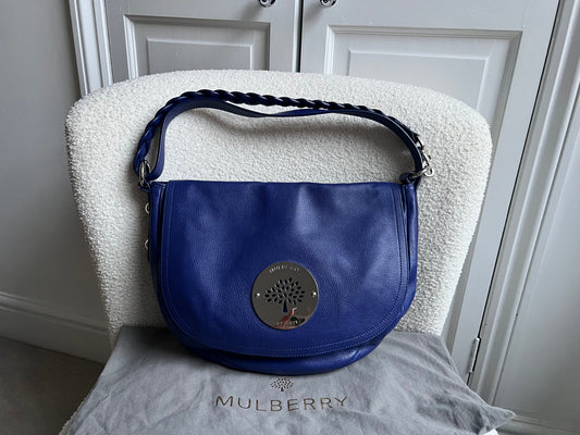 Mulberry Blue Daria Satchel (RRP £795)