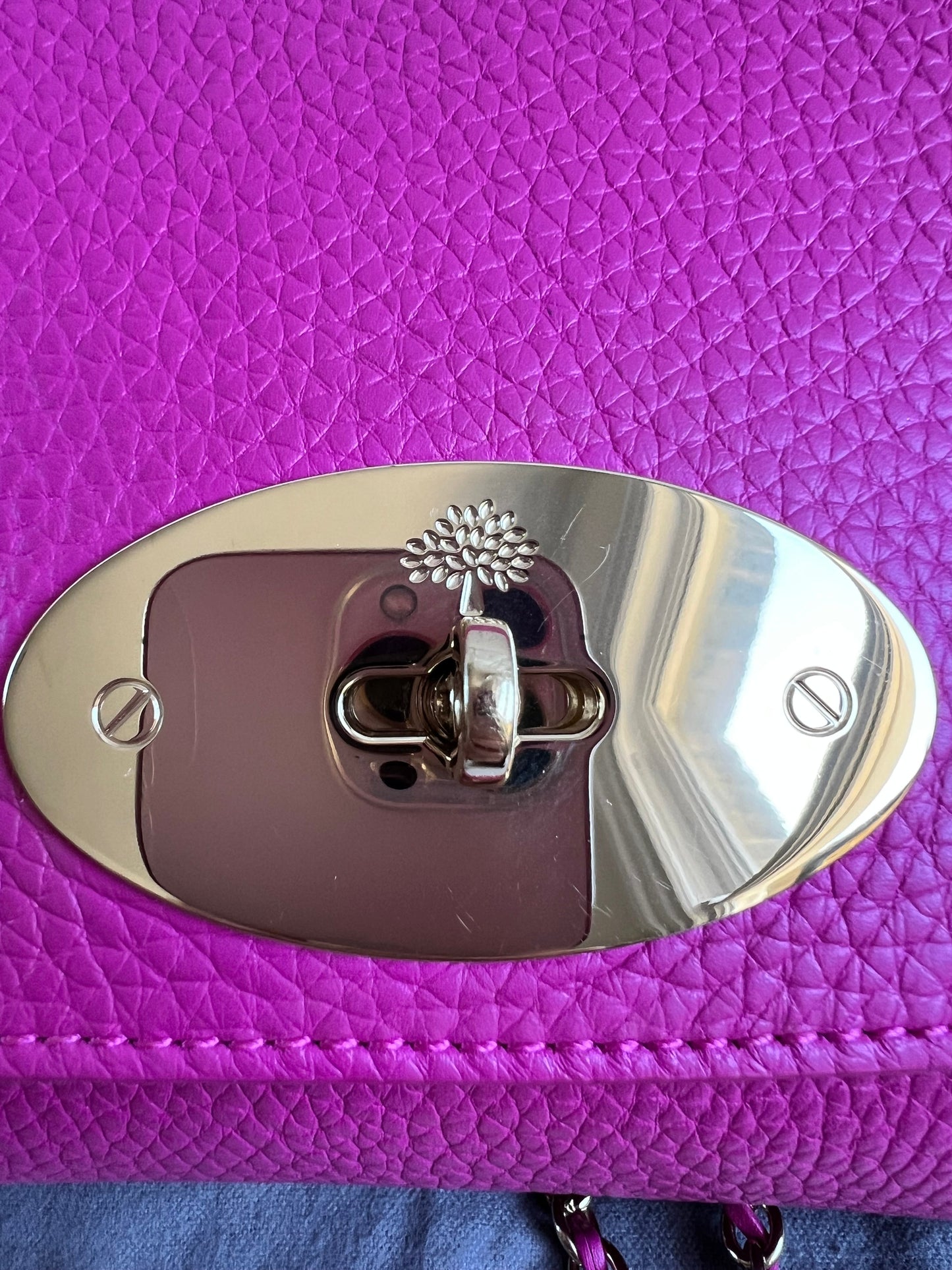 Mulberry Regular Lily in Mulberry Pink Heavy Grain (RRP £995)