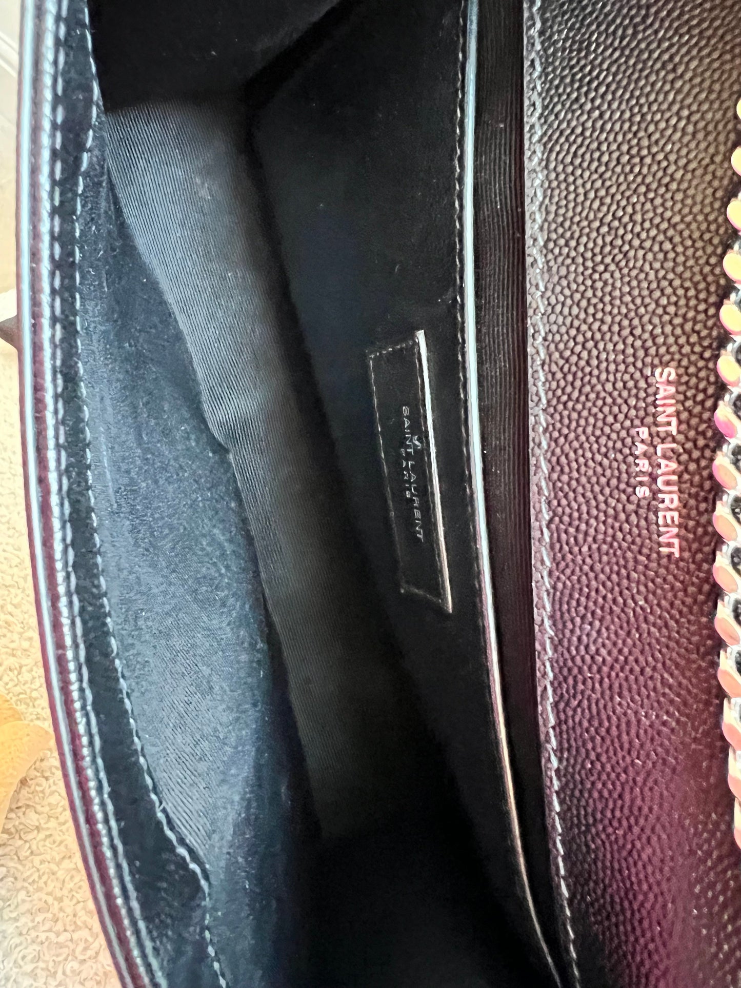 Yves Saint Laurent (YSL) Black Medium Kate with Silver Hardware (RRP £1730)