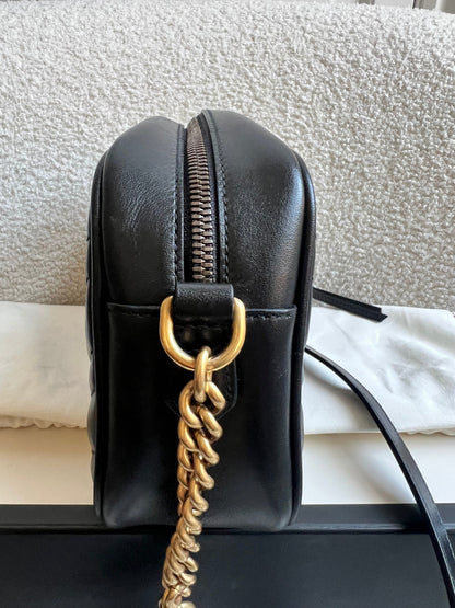 Gucci GG Black Marmont Small Shoulder Bag (RRP £1440)