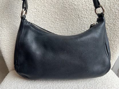 Prada Belted Zip Shoulder Bag Vitello Daino