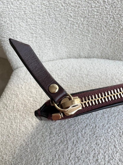 Mulberry Oxblood Embossed Croc Tech Pouch (£295)