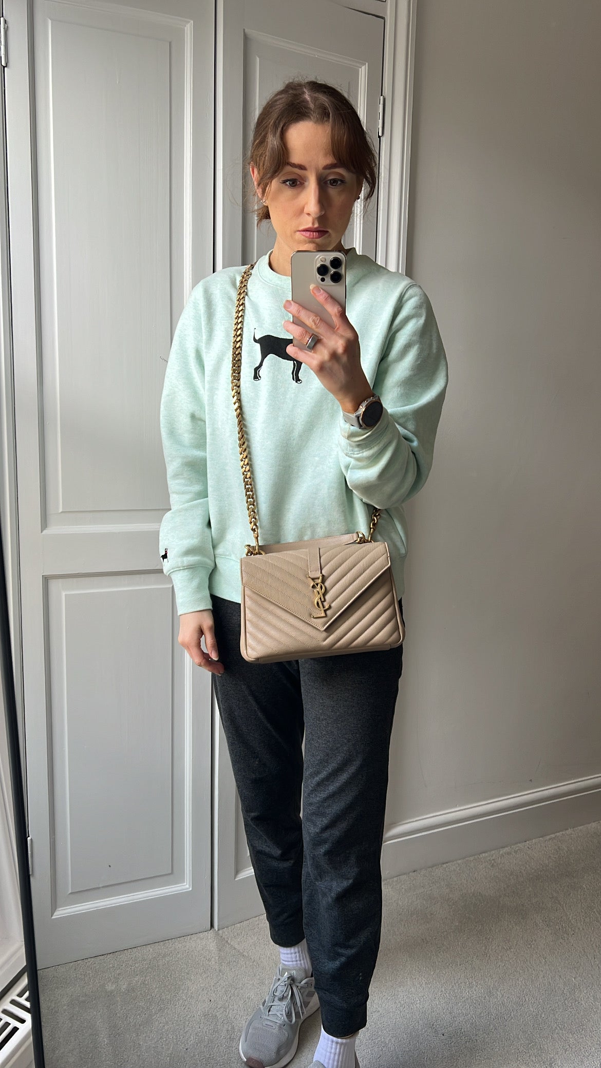 Yves Saint Laurent (YSL) Beige Medium College (£2000)