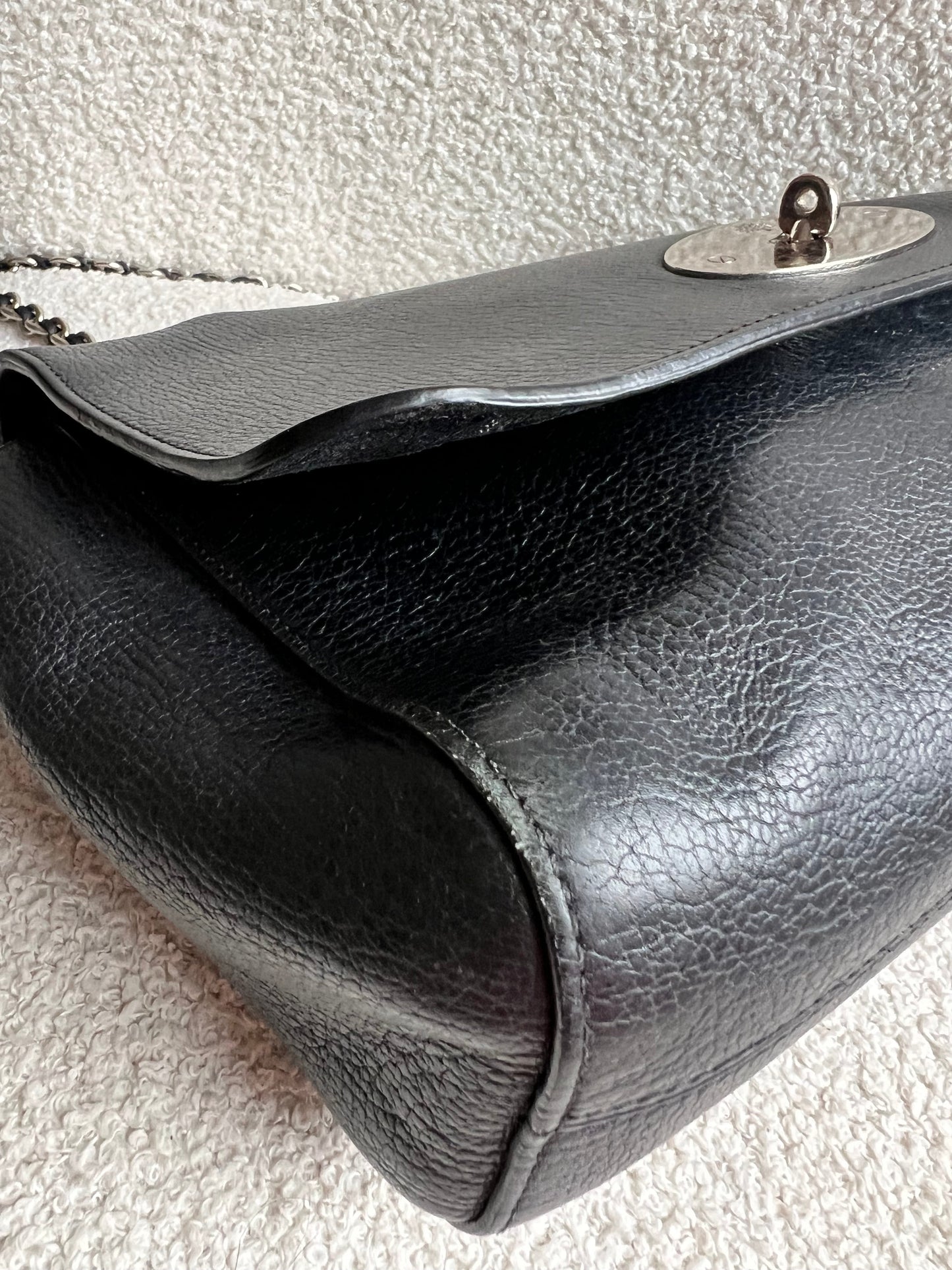 Mulberry Black Medium Lily with Silver Hardware (RRP £1095)
