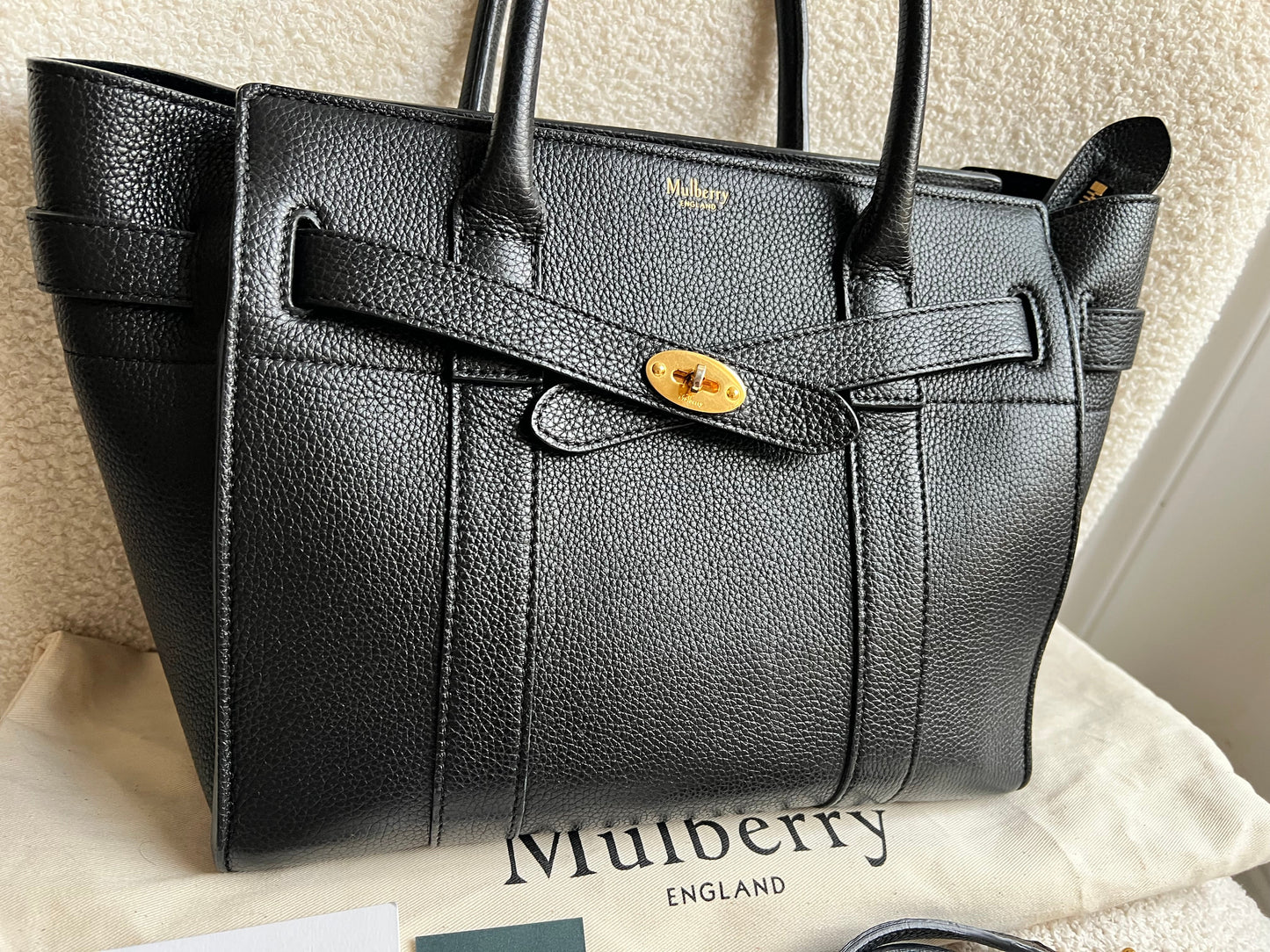 Mulberry Black Small Zipped Bayswater (RRP £1,245)