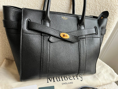 Mulberry Black Small Zipped Bayswater (RRP £1,245)