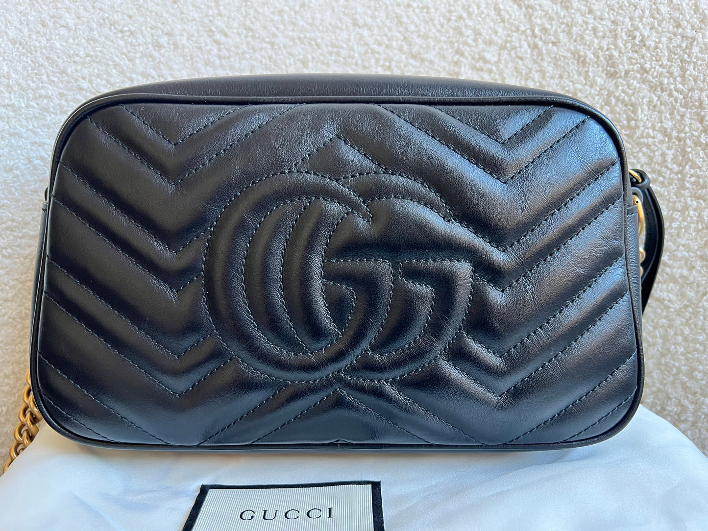 Gucci GG Black Marmont Small Shoulder Bag (RRP £1440)