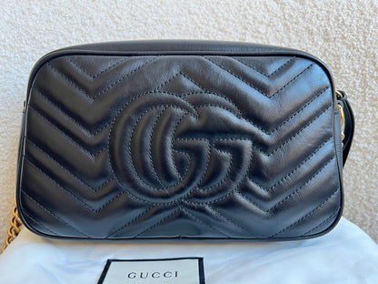 Gucci GG Black Marmont Small Shoulder Bag (RRP £1440)