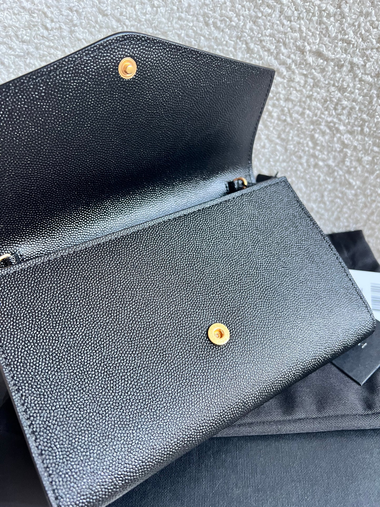 Yves Saint Laurent (YSL) Black Uptown Chain Wallet (RRP £1110)