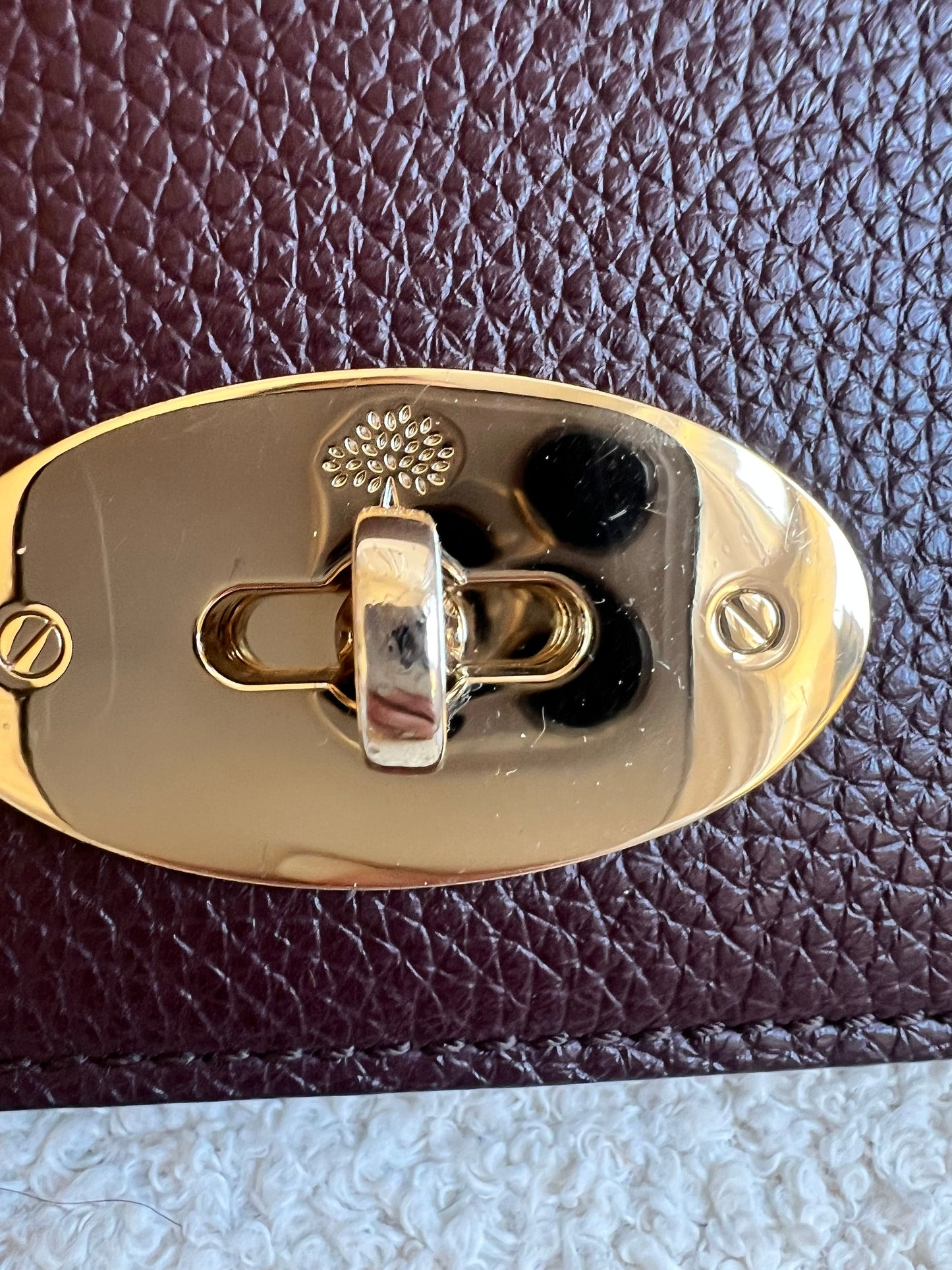 Mulberry Oxblood Bayswater Clutch (RRP £495)