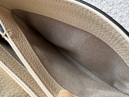 Gucci Interlocking GG Cream Mini Cross Body Bag
