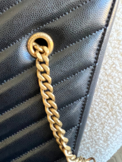 Yves Saint Laurent (YSL) Black Tribeca Shopper Tote