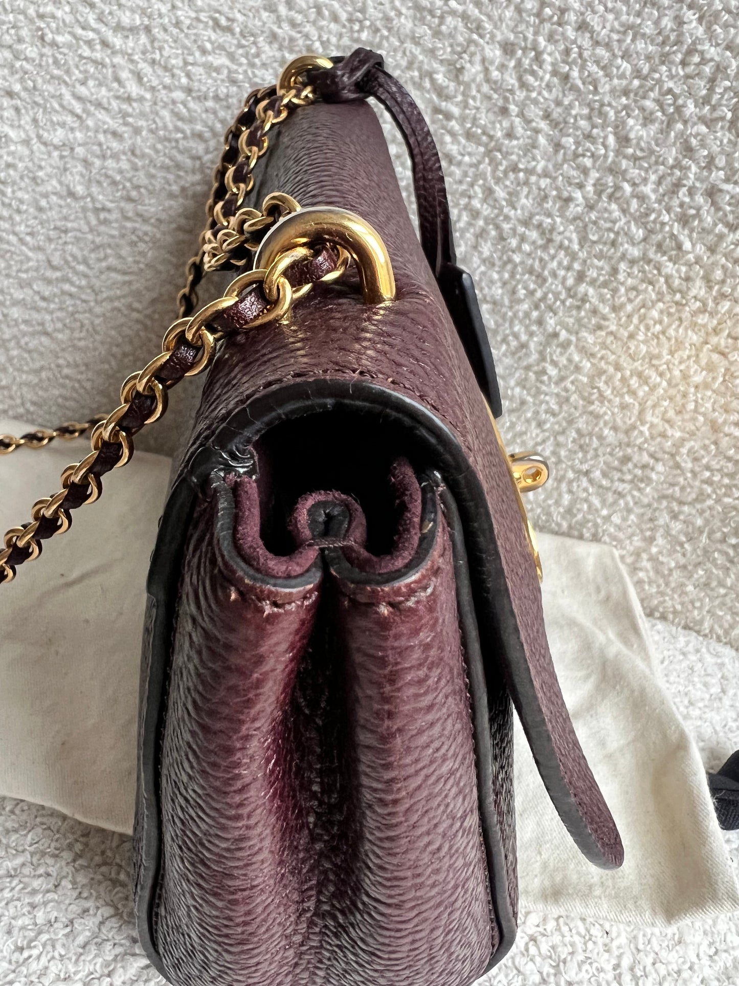 Mulberry Oxblood Regular Lily with Gold Hardware (RRP £895)