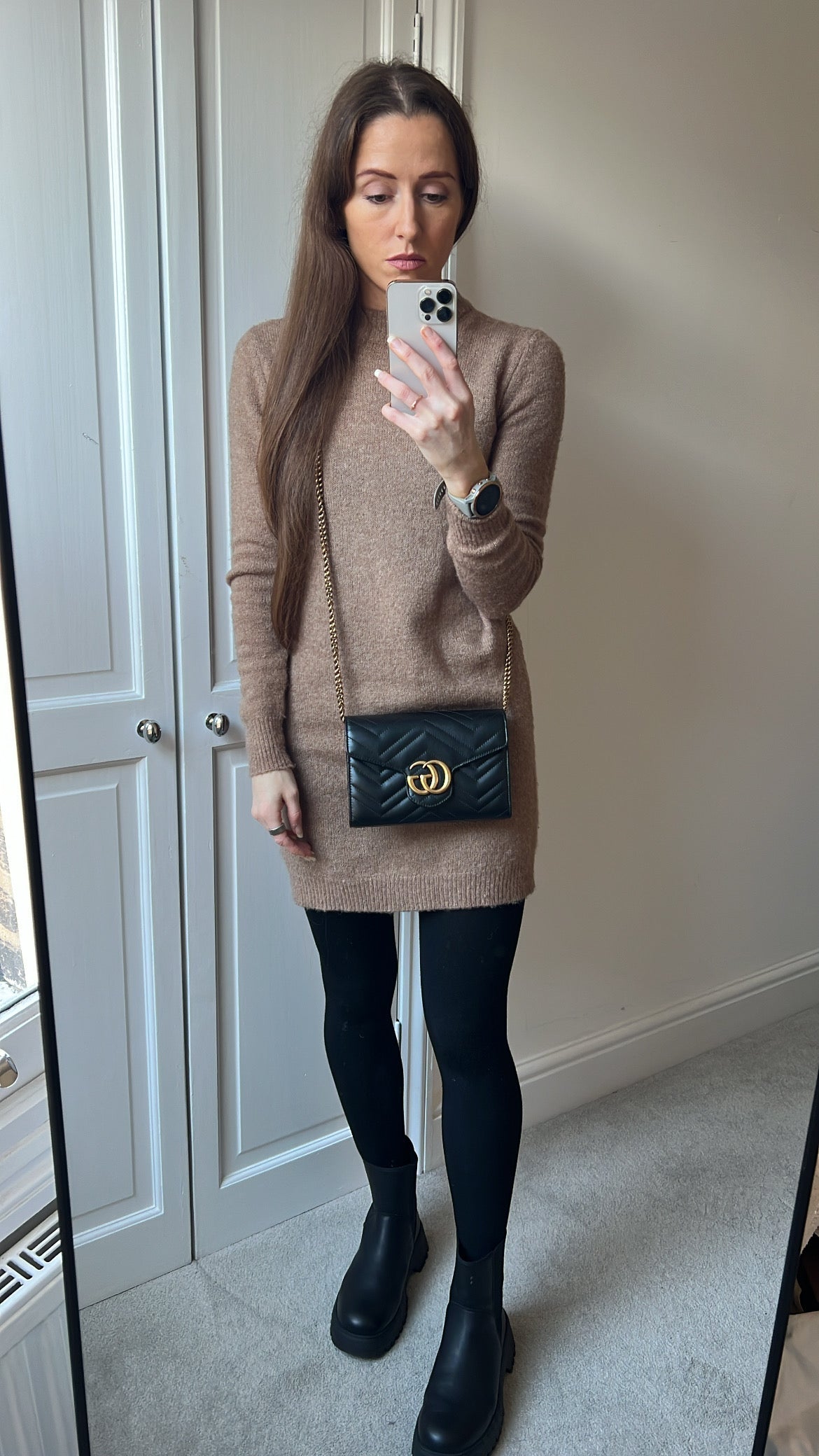 Gucci Black GG Marmont Matelasse Mini Bag (RRP £1440)